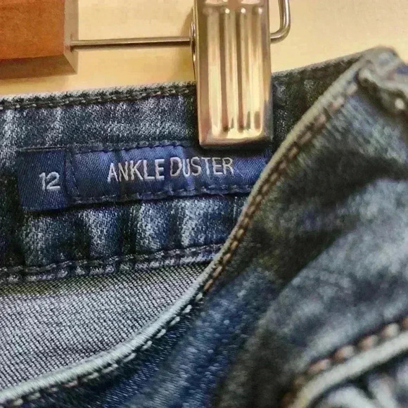 P2008 Nwot Seven7 jeans ankle duster size 12 medium wash - Picture 4 of 6